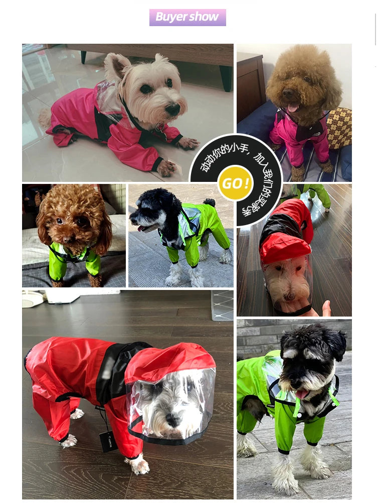 pet dog raincoat