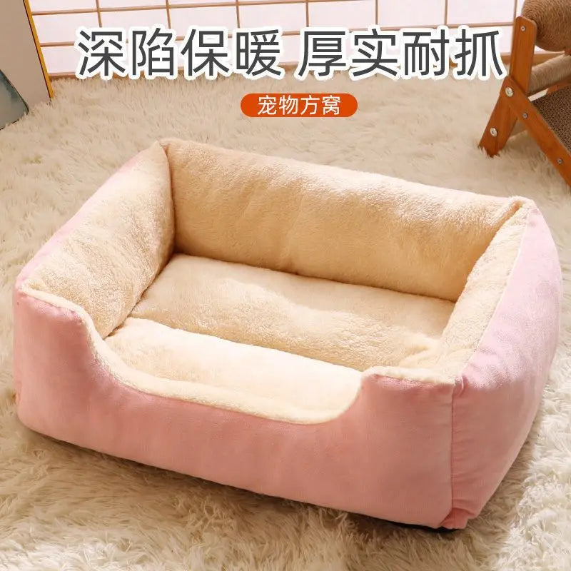 plush bed for pets