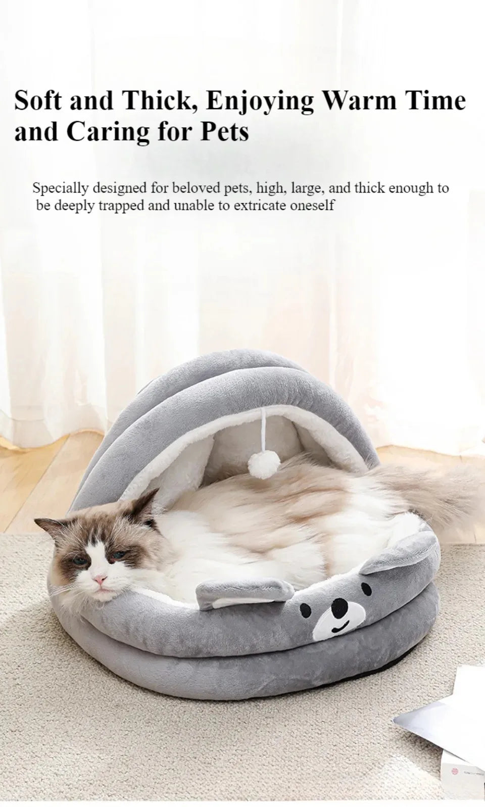 cartoon pet sleeping bed