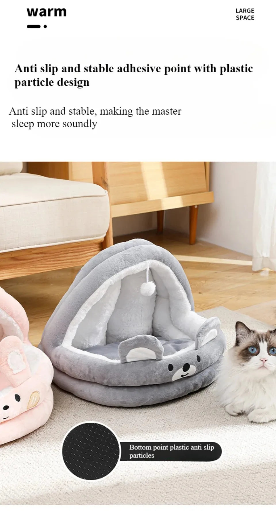 cartoon pet sleeping bed