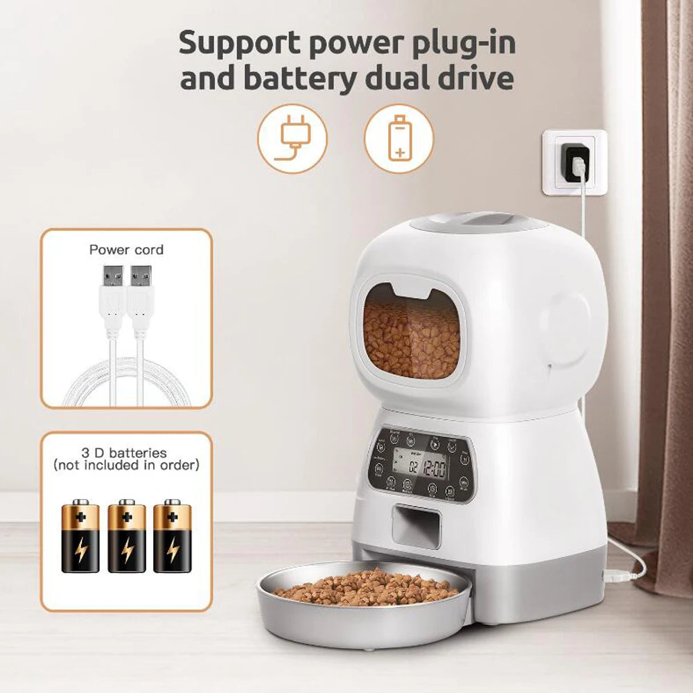 3.5l automatic smart pet feeder