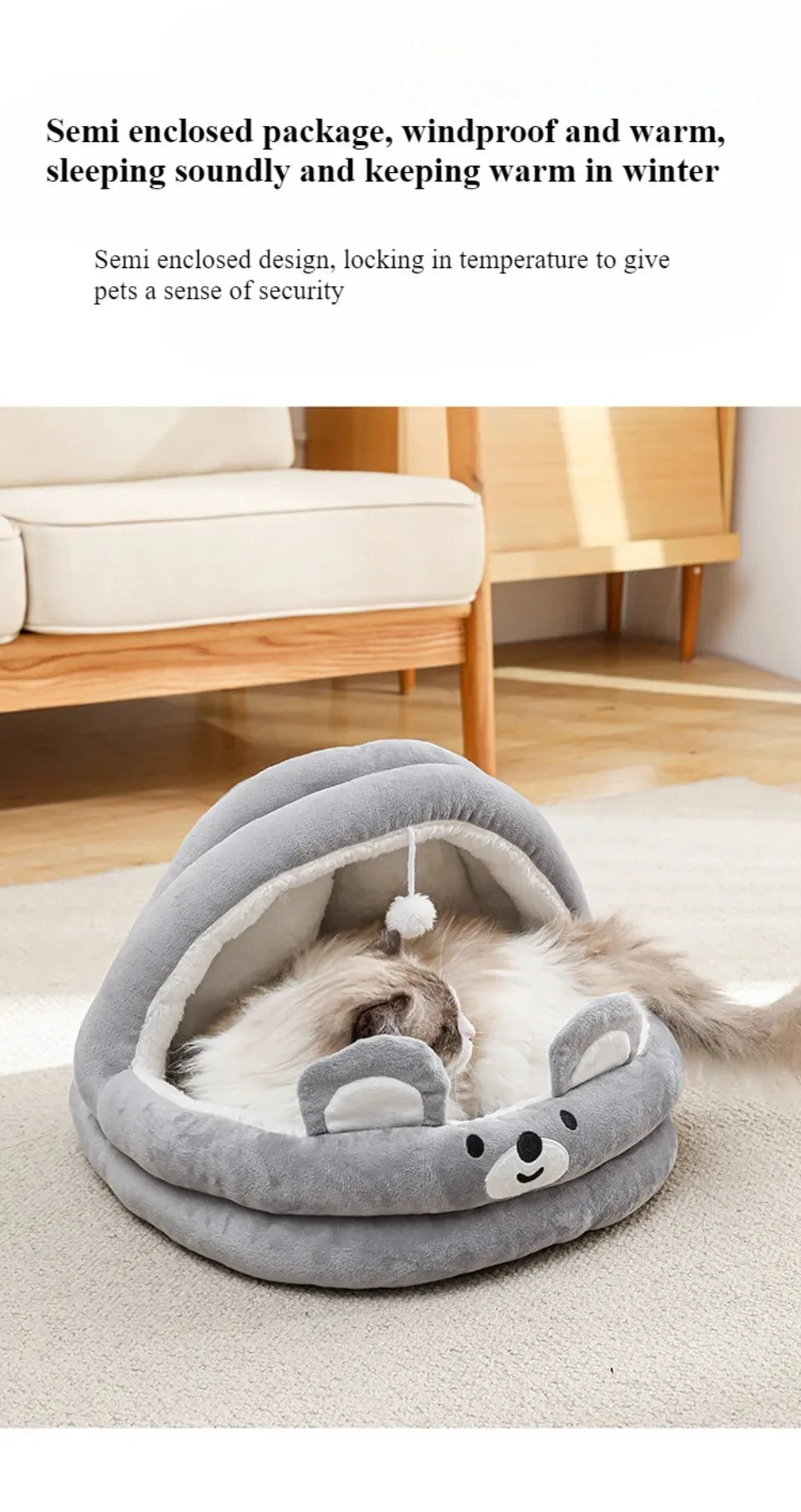 cartoon pet sleeping bed