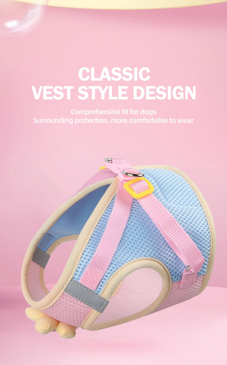 vest-style cat harness leash set