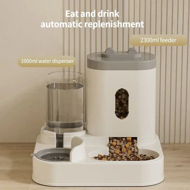 2-in-1 automatic pet feeder