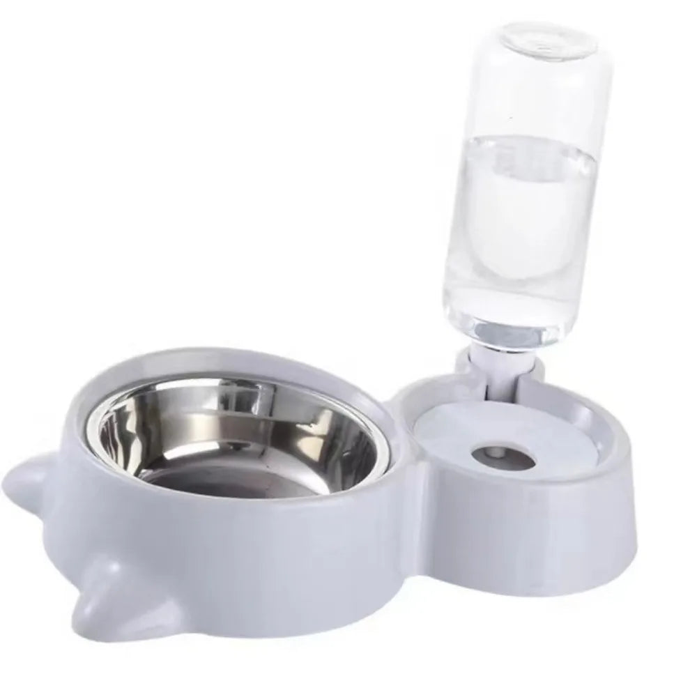 2-in-1 automatic water and food dispenser