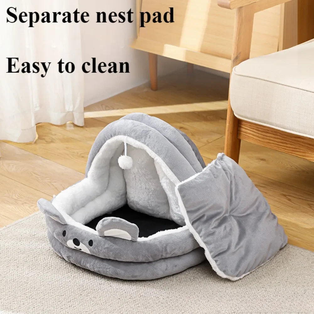 cartoon pet sleeping bed