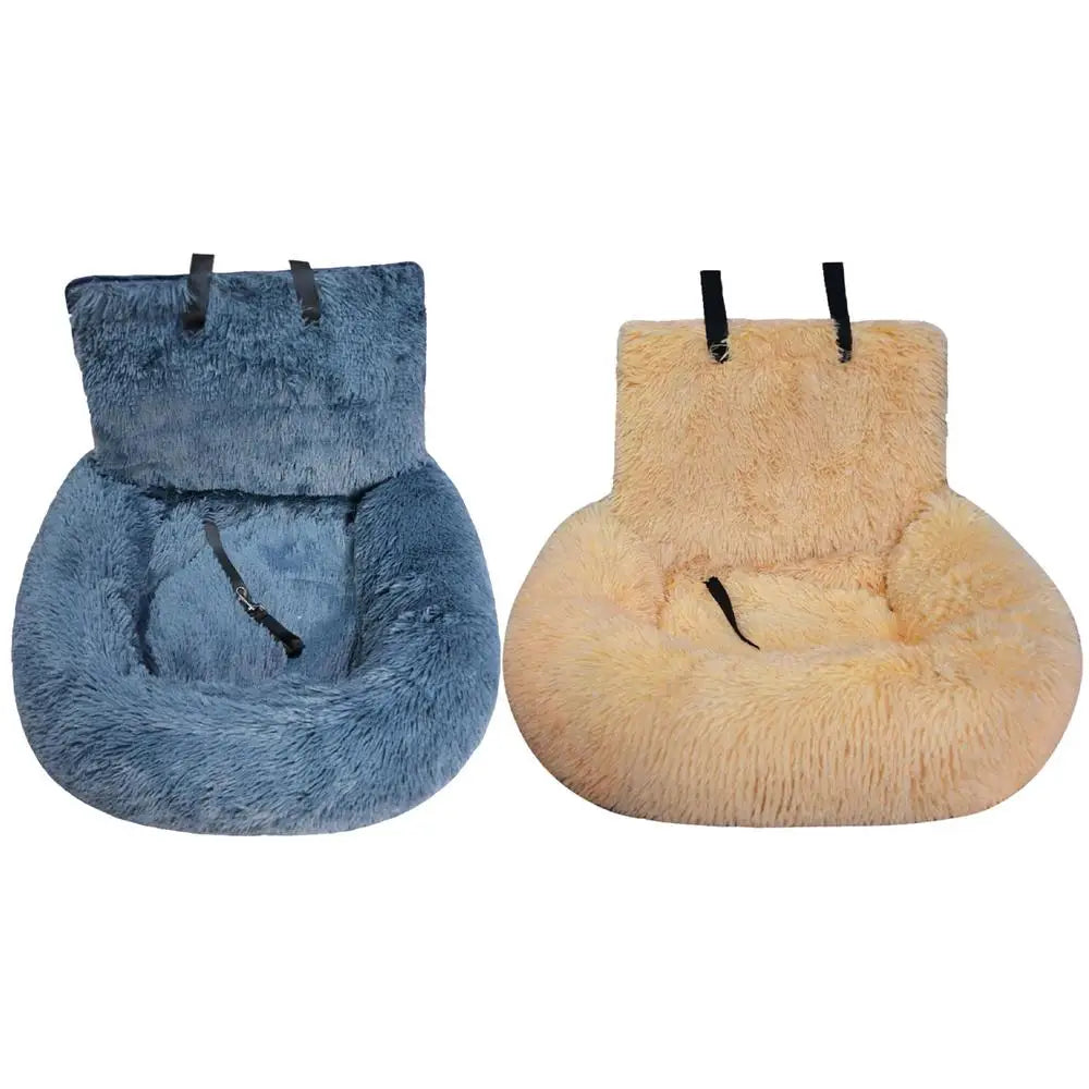 plush pet car seat bed