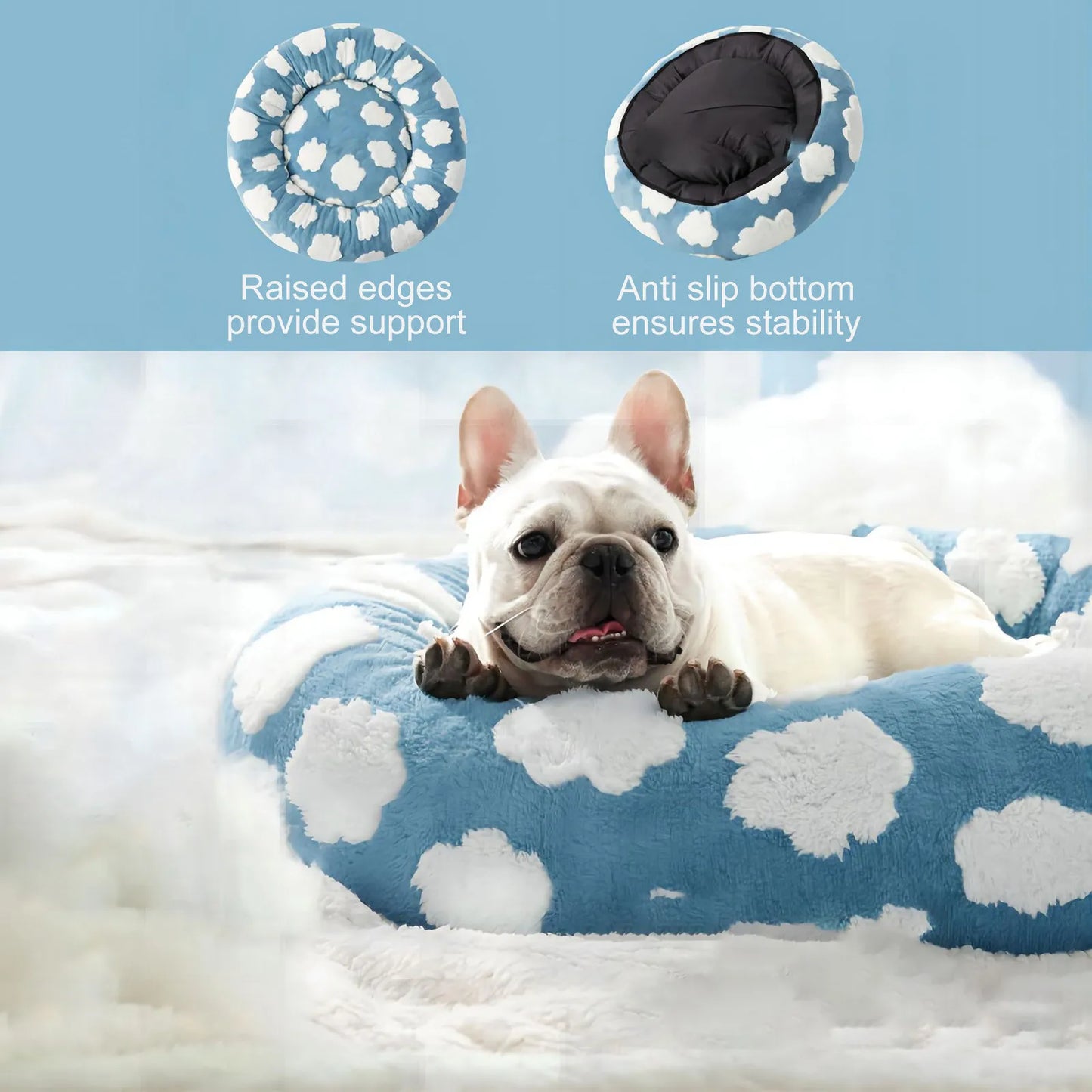 sky clouds bed for dogs and cats