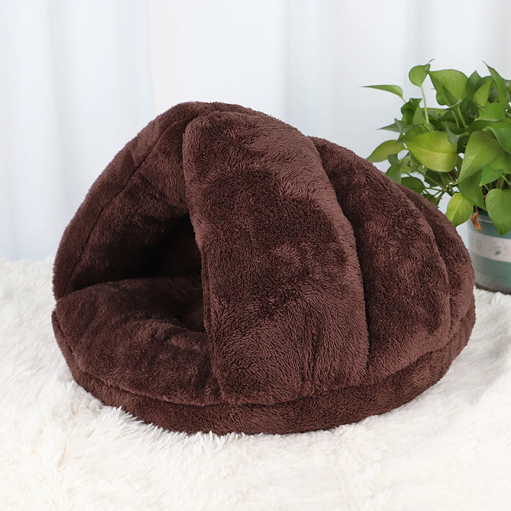 warm fleece cat bed