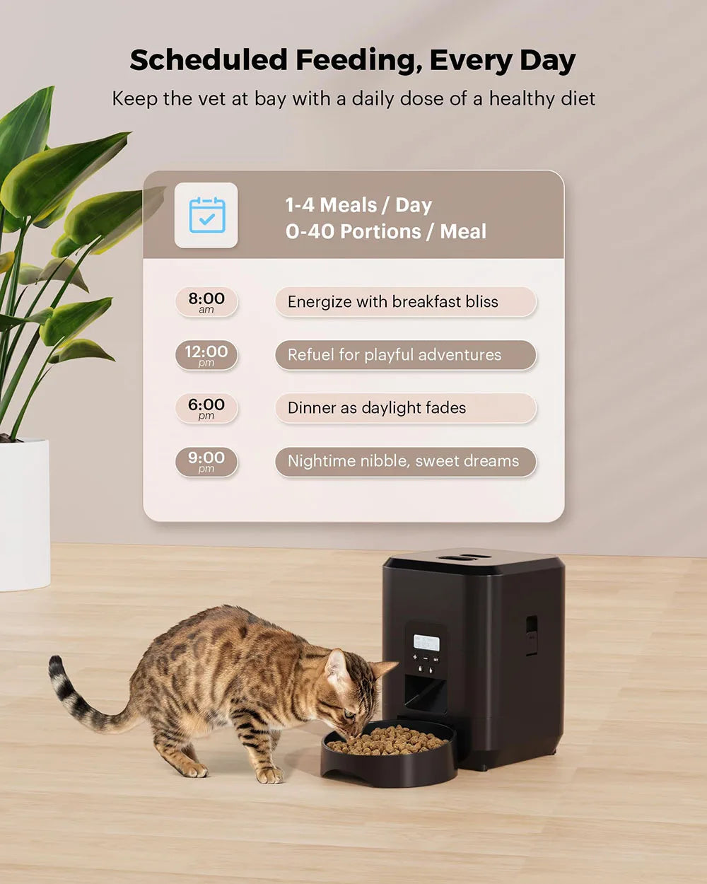 smart automatic pet feeder