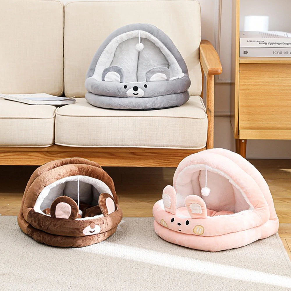 cartoon pet sleeping bed