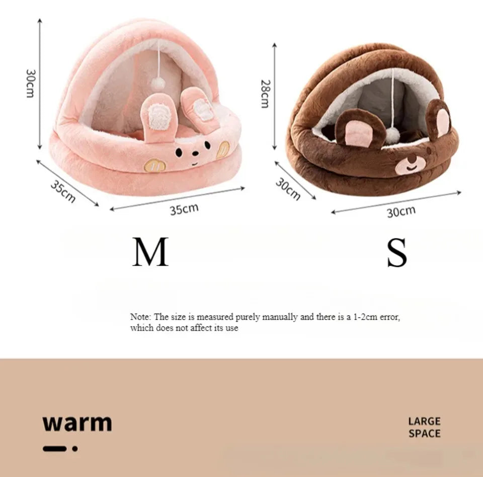 cartoon pet sleeping bed
