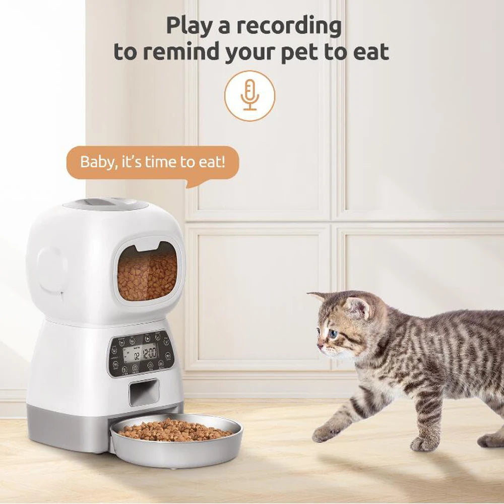 3.5l automatic smart pet feeder
