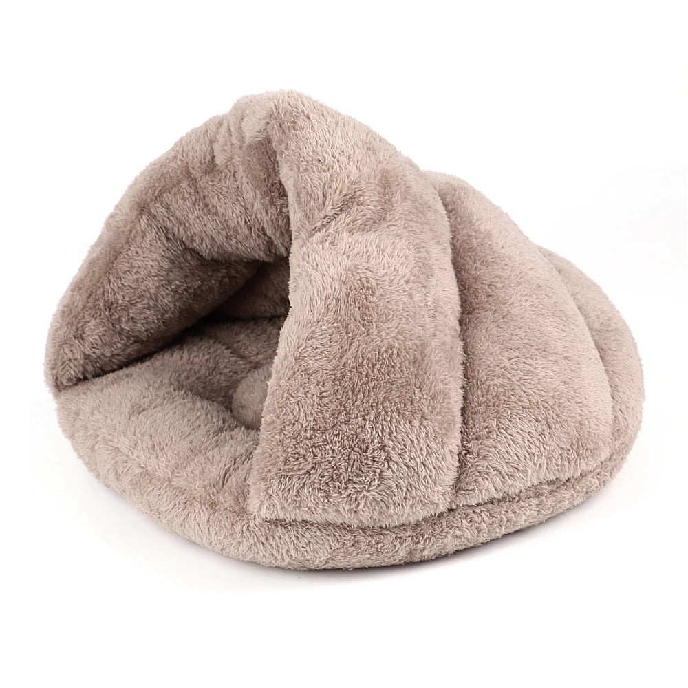 warm fleece cat bed