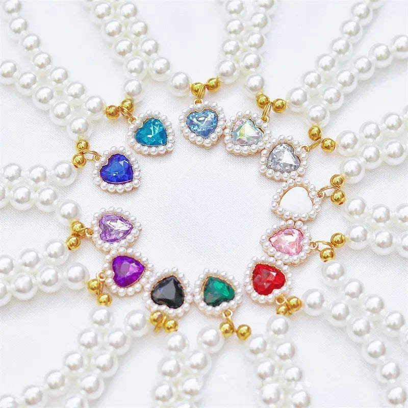 adjustable pet pearl necklace for cats
