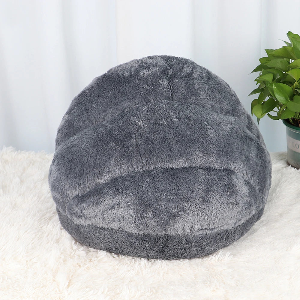 warm fleece cat bed