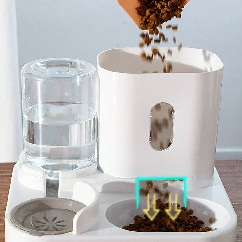 2-in-1 automatic pet feeder