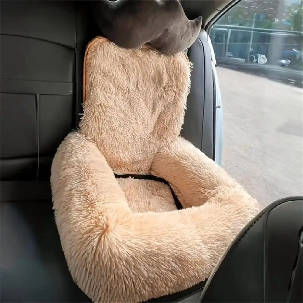 plush pet car seat bed
