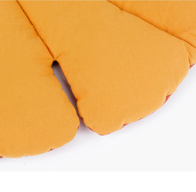 leaf shaped plush mat for pets