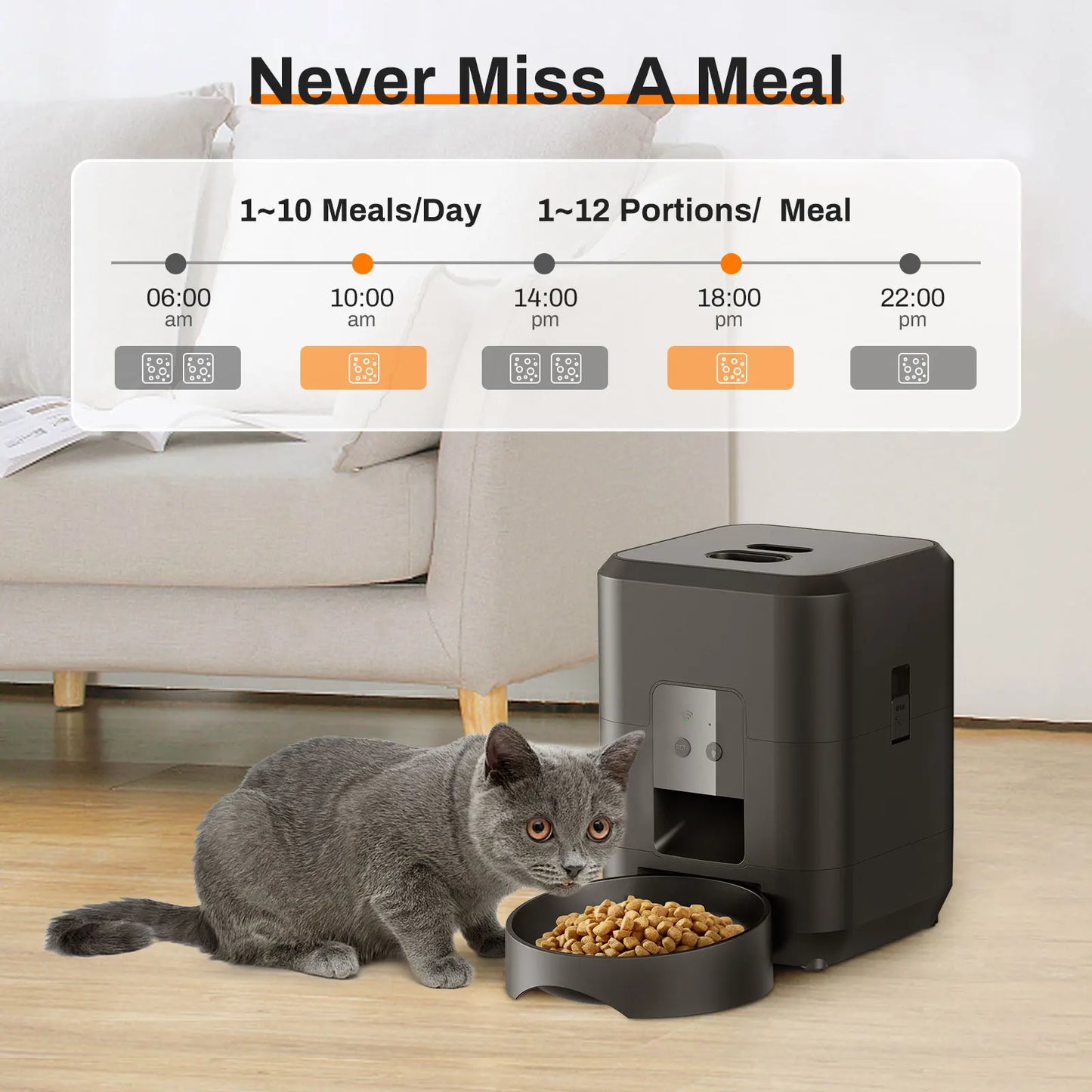 smart automatic pet feeder
