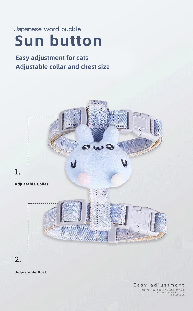 cat harness leash set