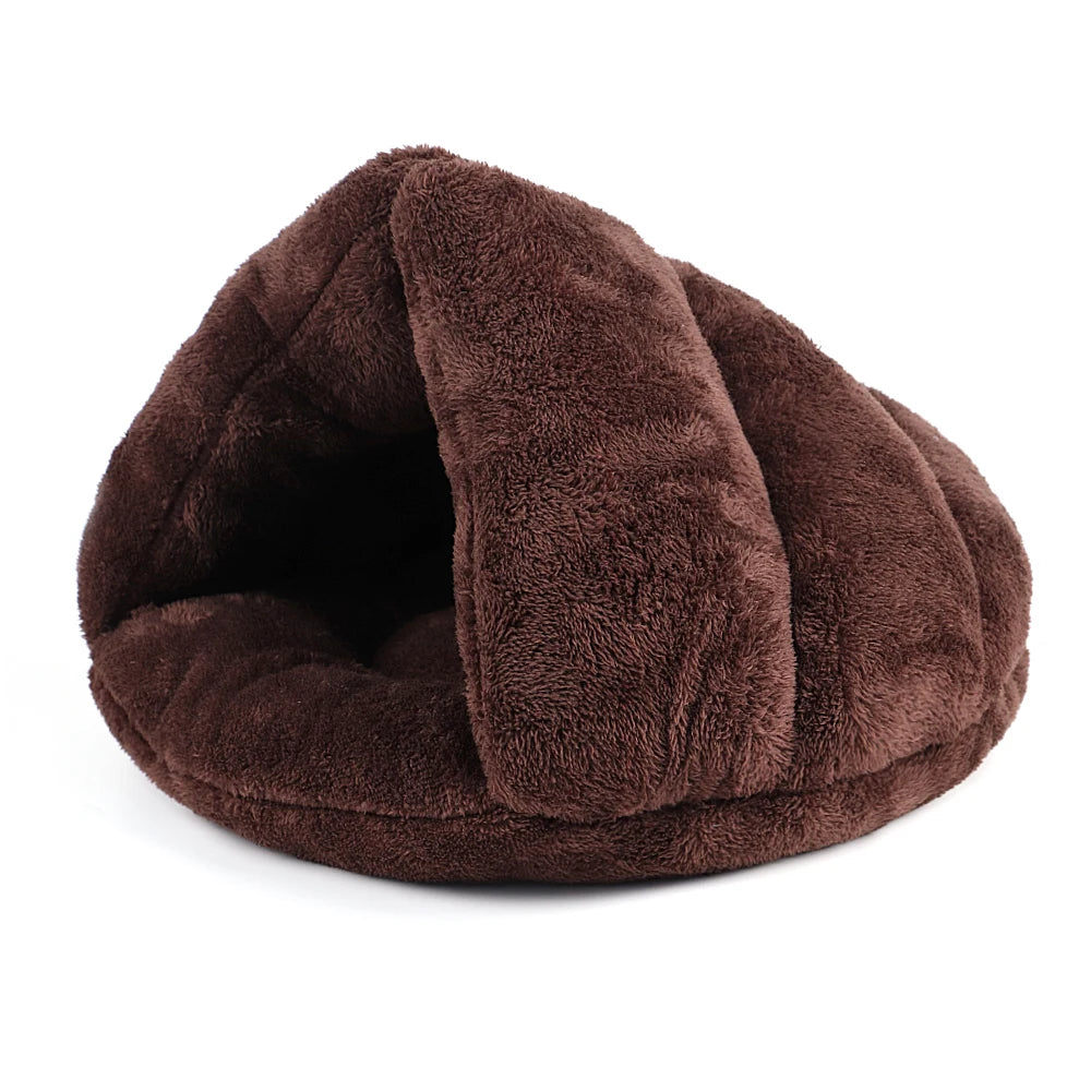 warm fleece cat bed