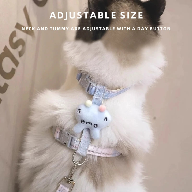 cat harness leash set