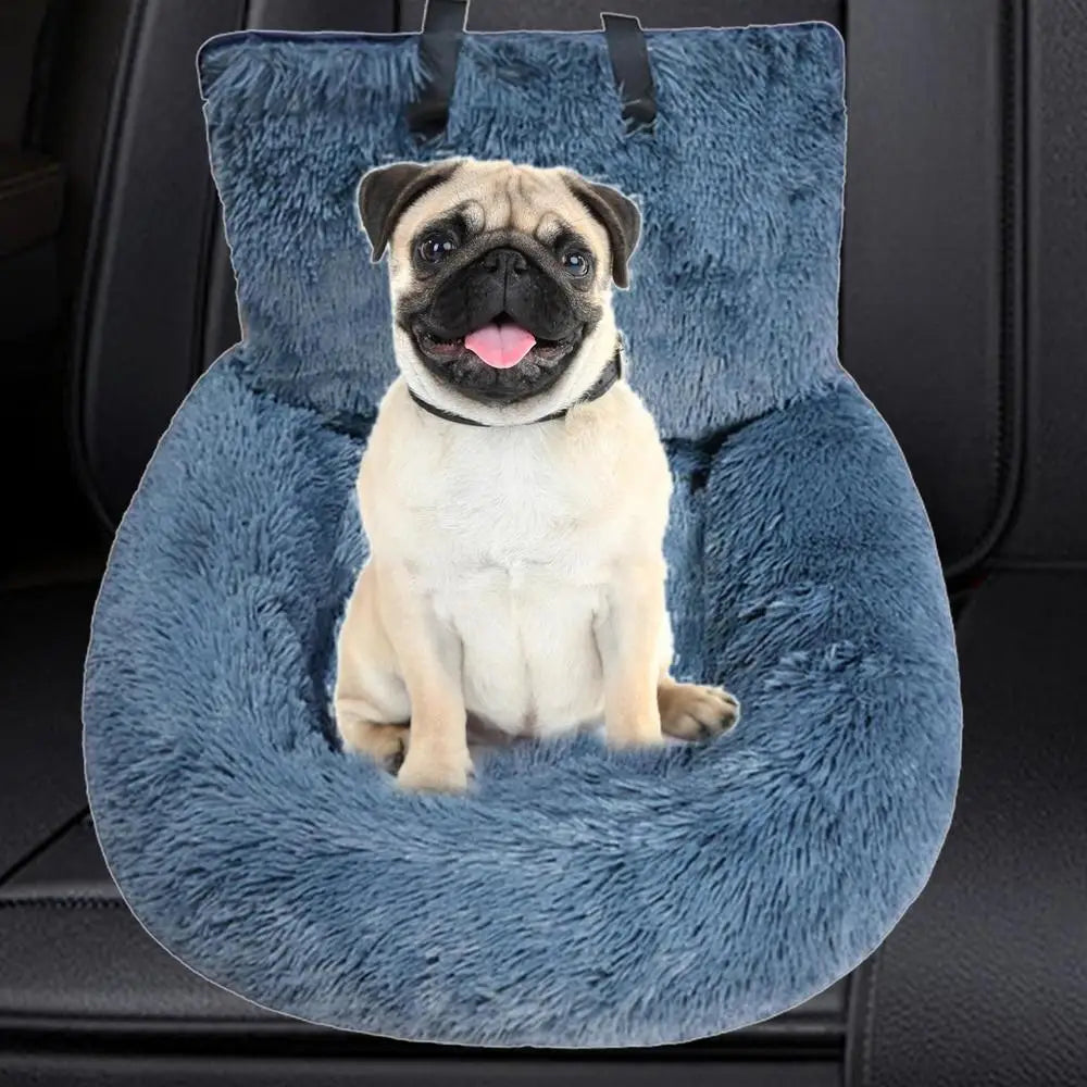 plush pet car seat bed