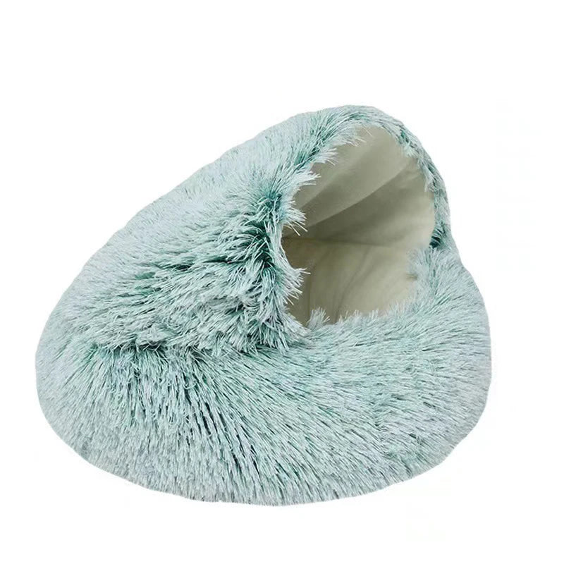 soft plush pet bed with cover