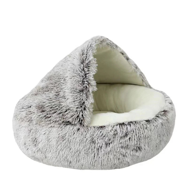 soft plush pet bed with cover