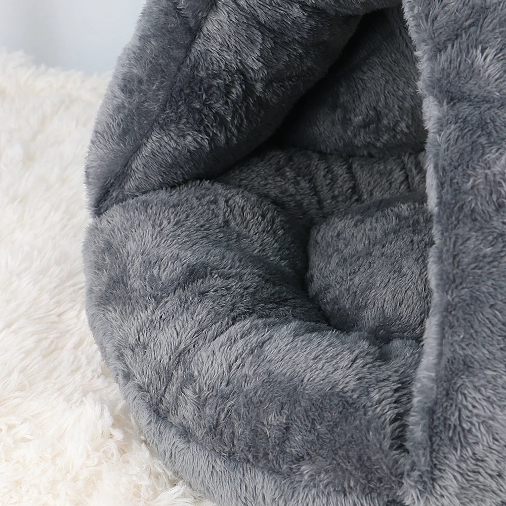 warm fleece cat bed