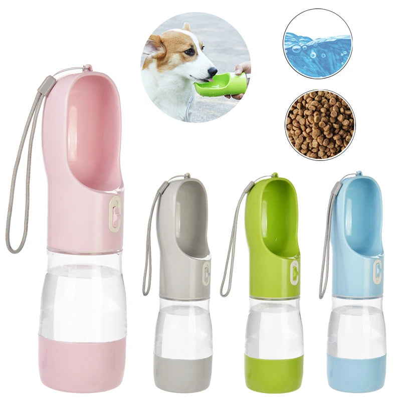 portable water bottle with food container