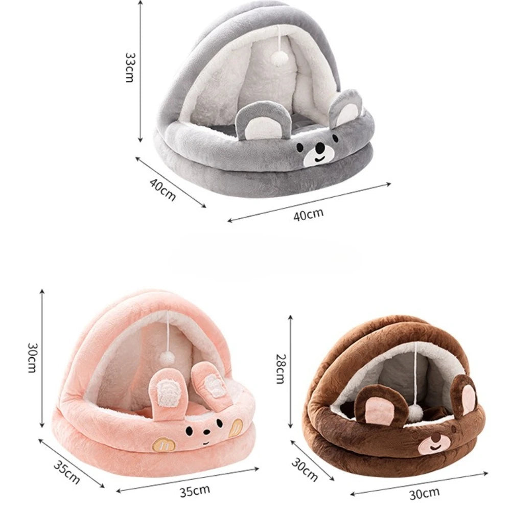 cartoon pet sleeping bed