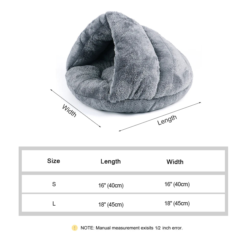 warm fleece cat bed