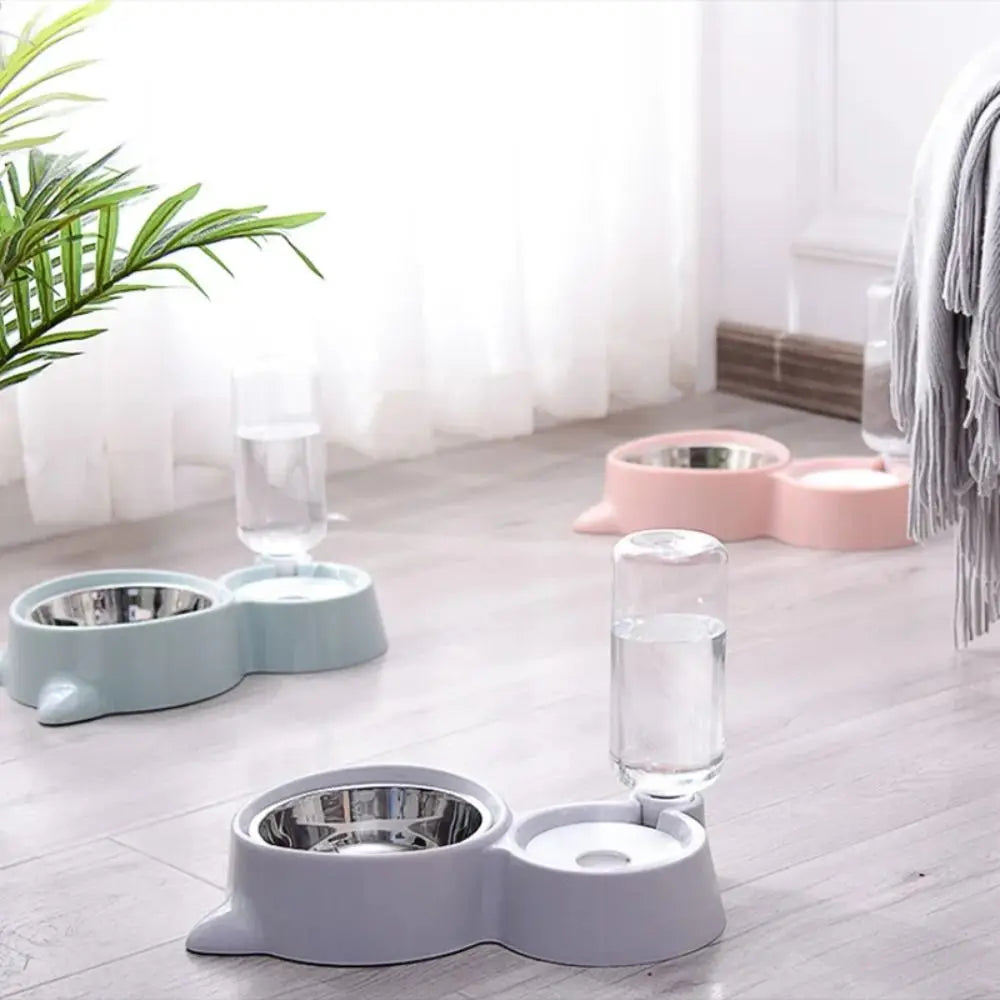 2-in-1 automatic water and food dispenser