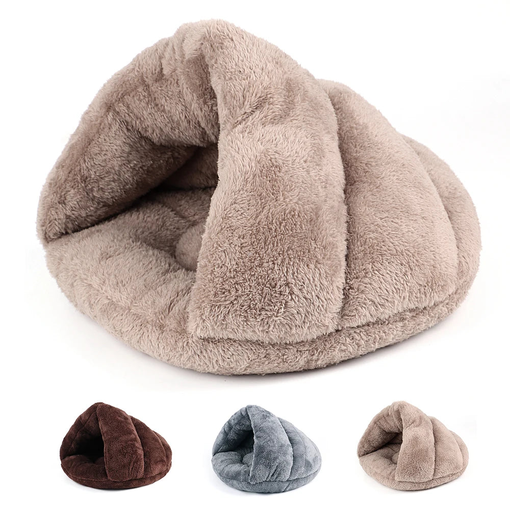 warm fleece cat bed