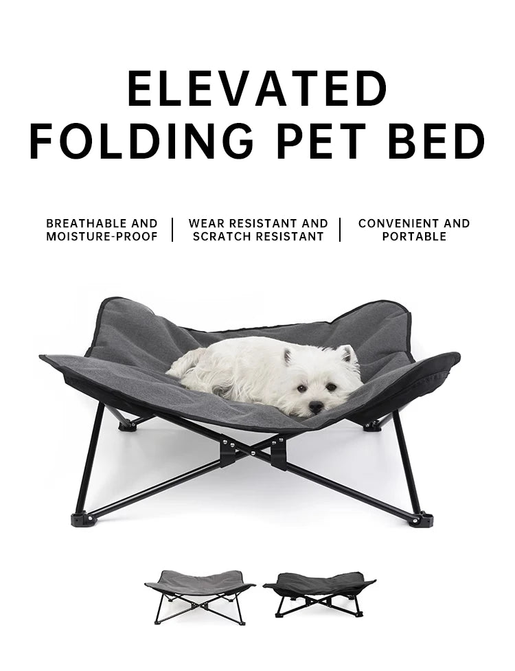 outdoor camping foldable pet bed