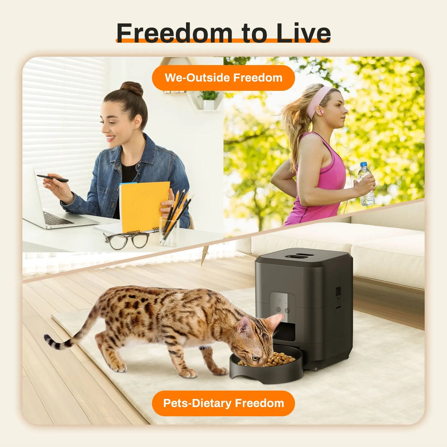 smart automatic pet feeder