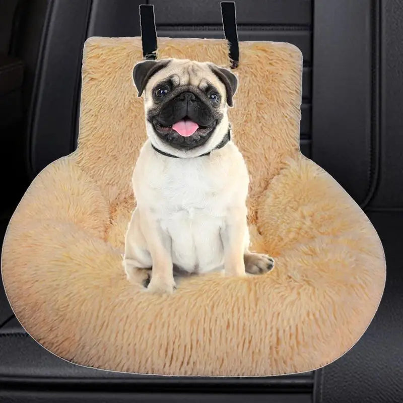 plush pet car seat bed