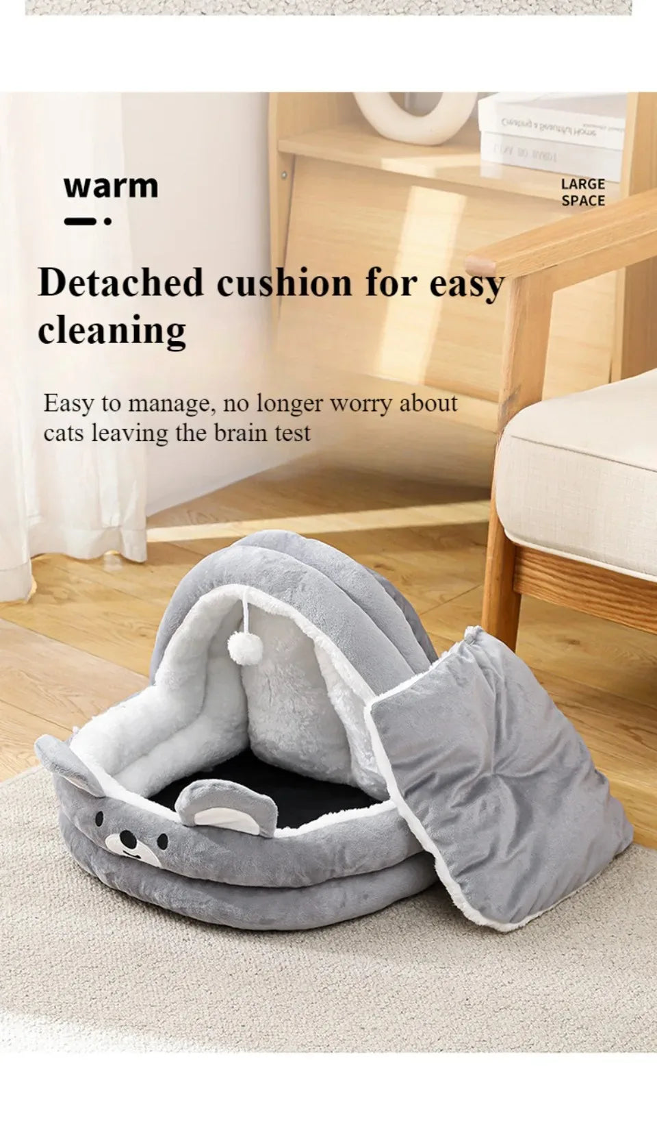 cartoon pet sleeping bed