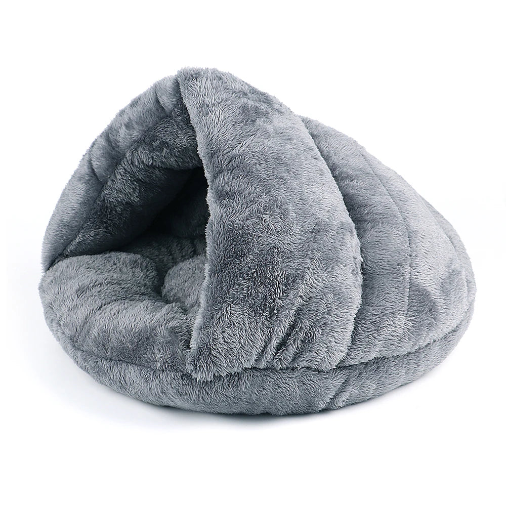 warm fleece cat bed