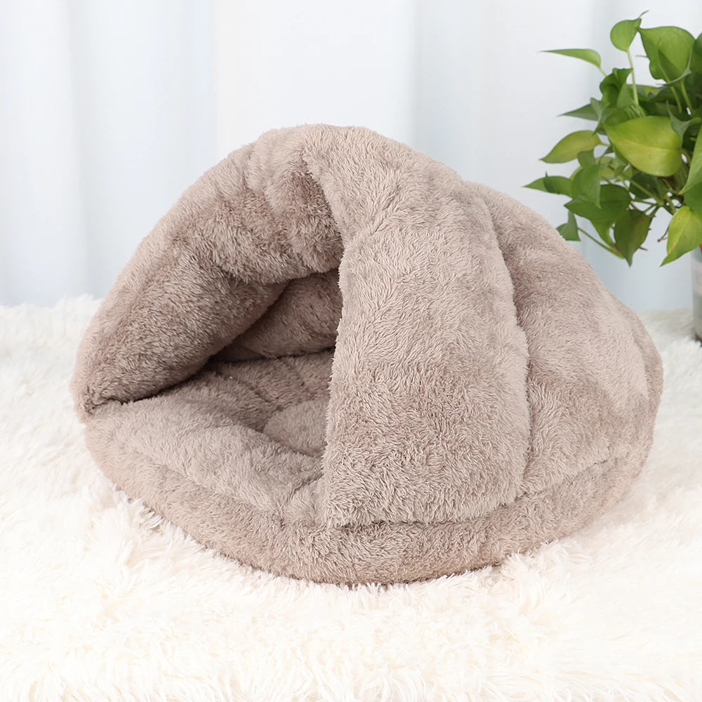 warm fleece cat bed