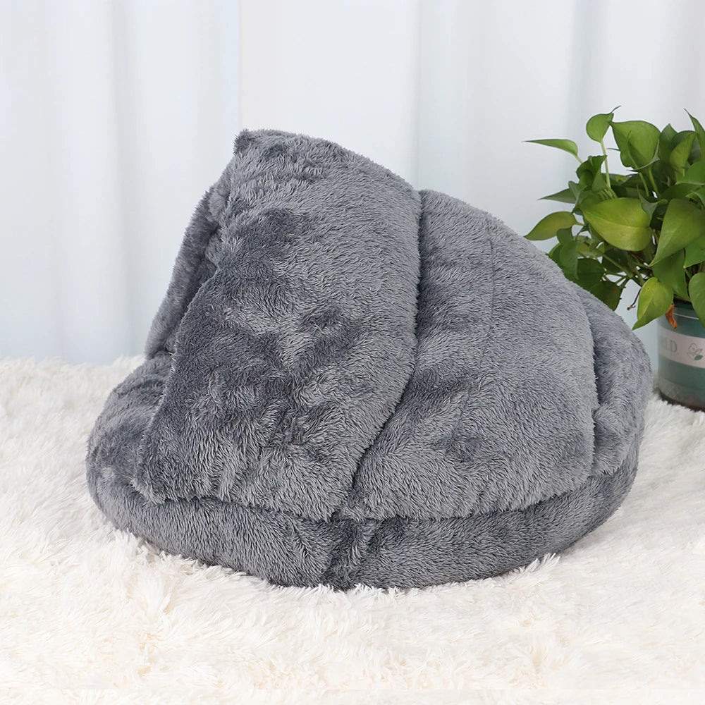 warm fleece cat bed