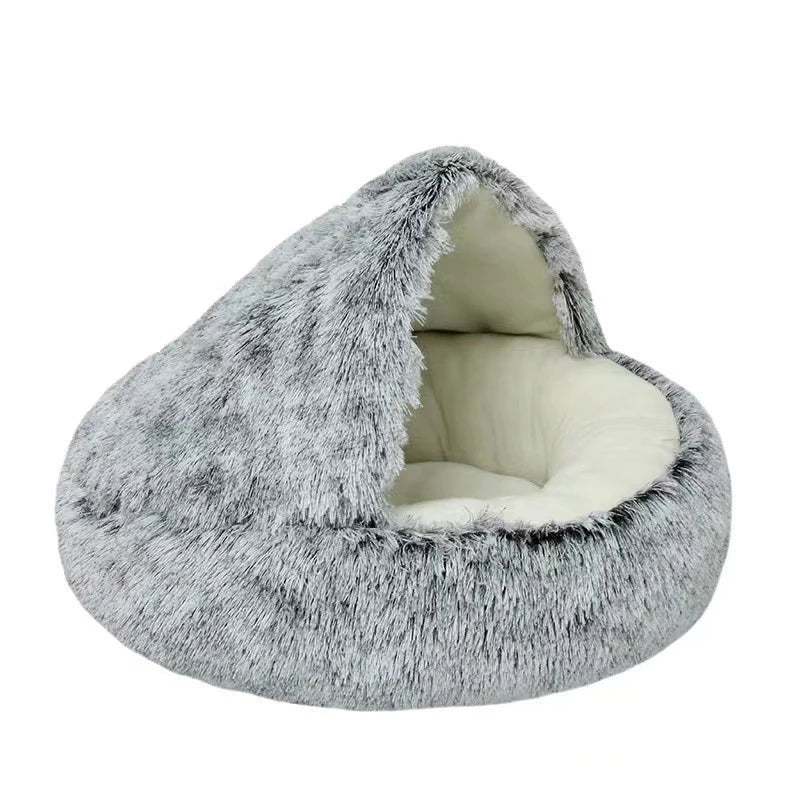soft plush pet bed with cover