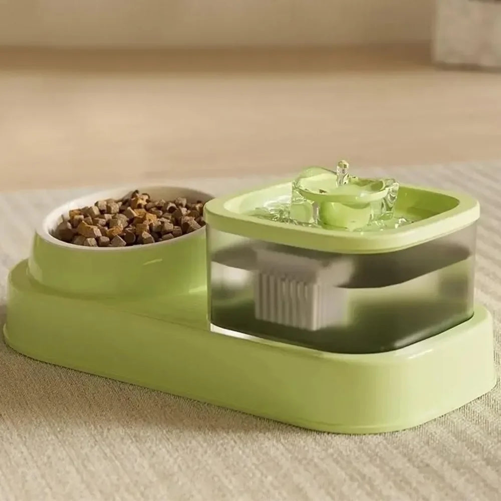 2 in 1 pet feeders with water fountain