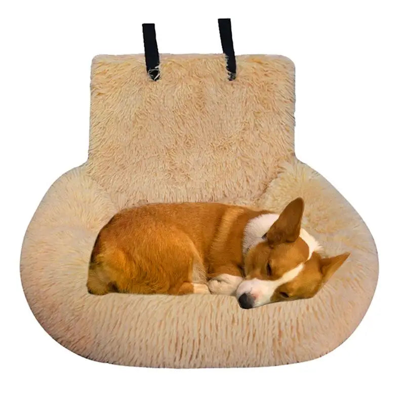 plush pet car seat bed