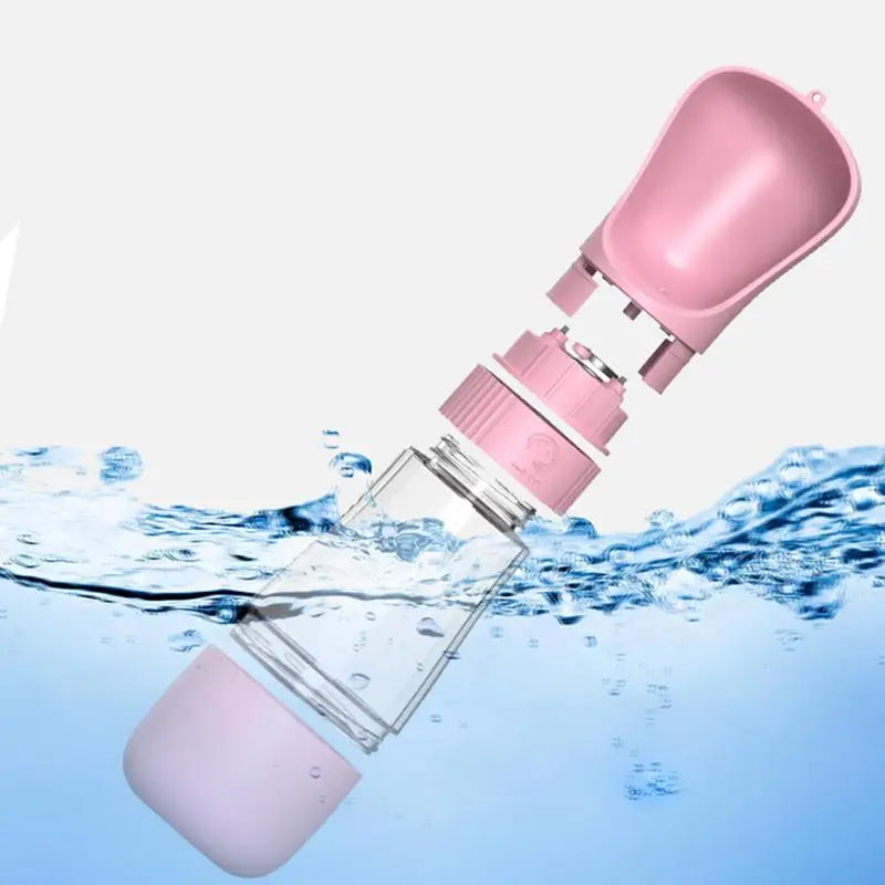 portable water bottle with food container