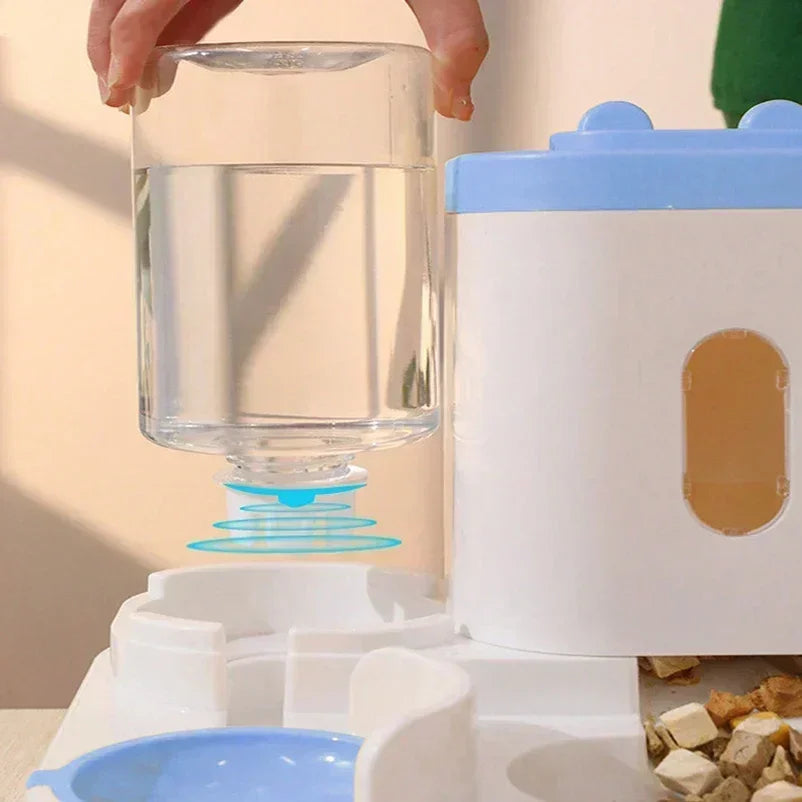 2-in-1 automatic pet feeder