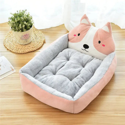 Washable Cartoon Pet Beds