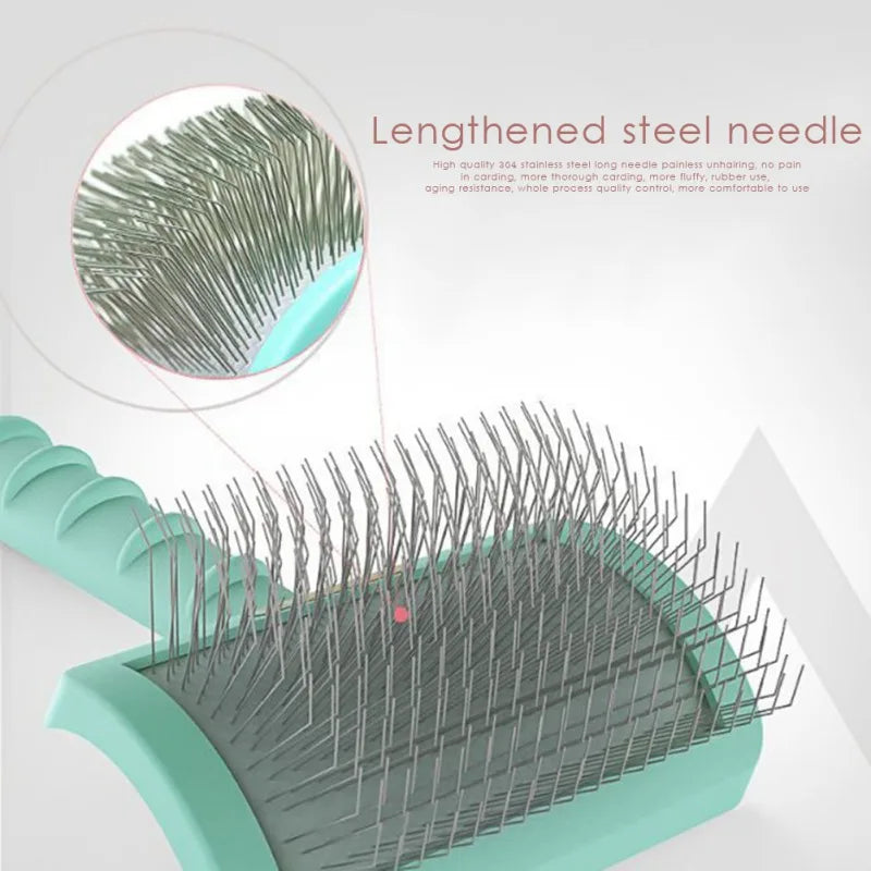 shedding hair remove needle brush